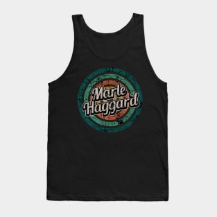 Marle Haggard // Retro Circle Crack Vintage Tank Top